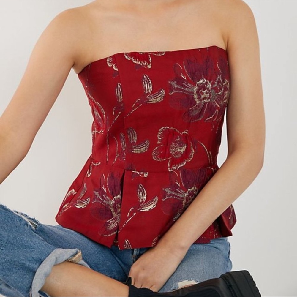 Anthropologie Hutch Audrey Peplum top